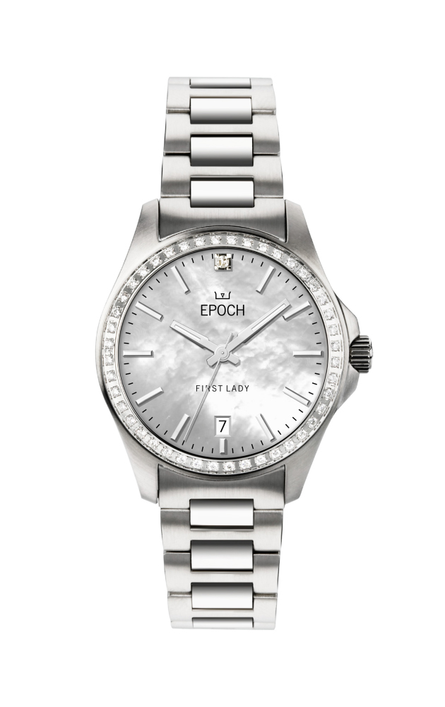 First Lady Full Diamond Mother of Pearl White